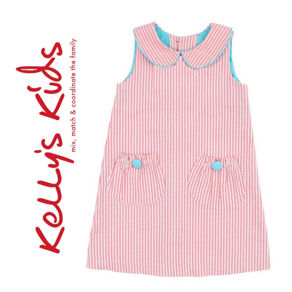 Kelly’s Kids SEERSUCKER Dress (Worn Once) 7-8